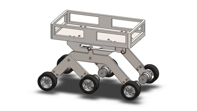 Mars Rover Assembly – SolidWorks 3D CAD Model