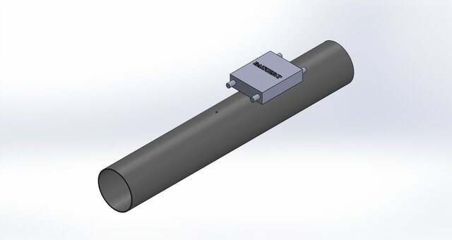 3D model of In-Pipe Pico-Hydraulic UV Disinfection System