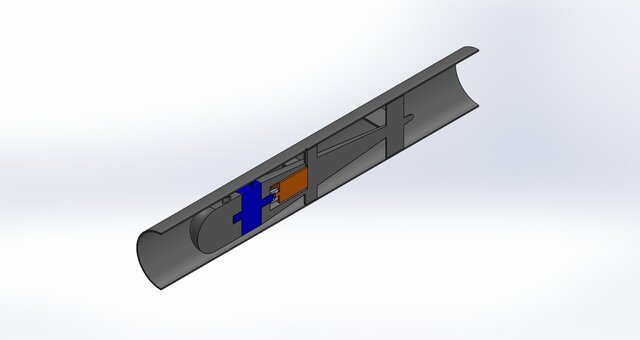 3D model of In-Pipe Pico-Hydraulic UV Disinfection System