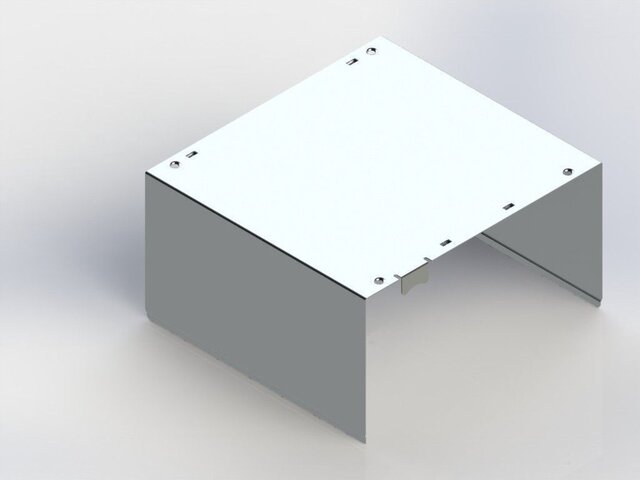 3D model of Compact Ventilated Electronics Enclosure – Sheet Metal Design & Assembly