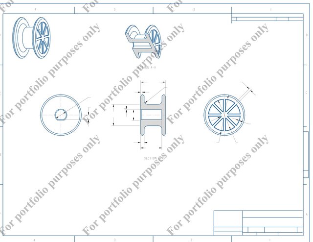 Cable Drum Design for a Motorized Lifting Mechanism
