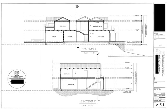 3D model of Two-Story Hillside Residence | Revit & Permit Drawing Set