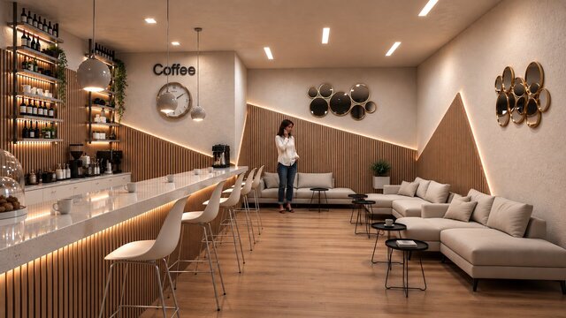 3D model of CAFÉ DESIGN | VISUALIZATION