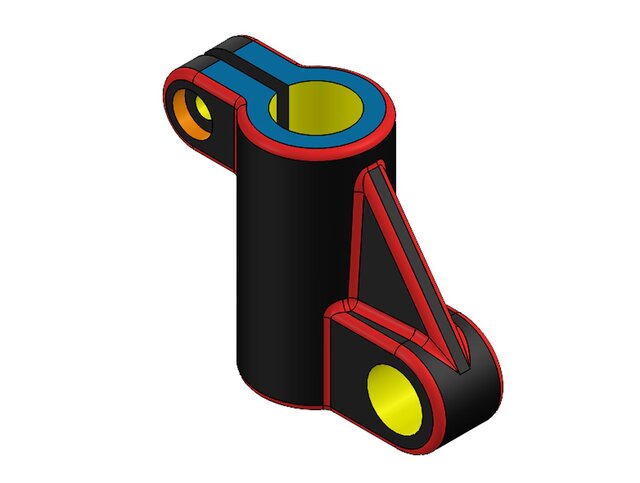 Mechanical Mounting Bracket with Reinforced Pivot Joint – image 1 of 8