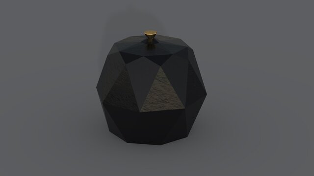 3D model of Geometric Memorial Urn Design