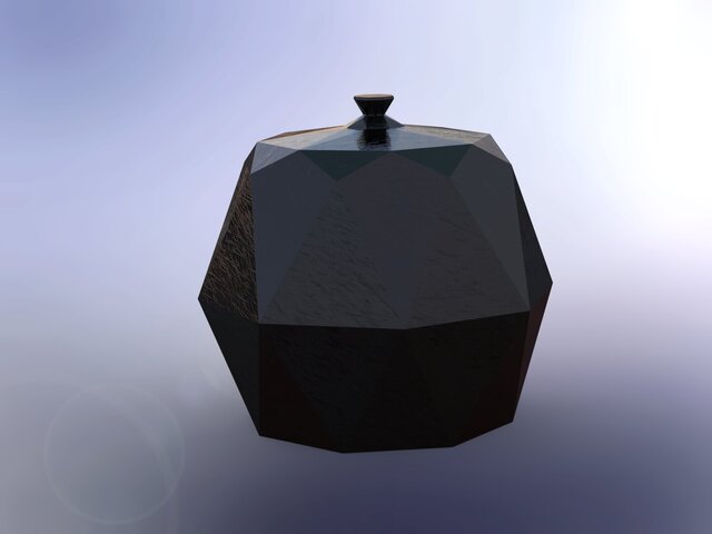 3D model of Geometric Memorial Urn Design