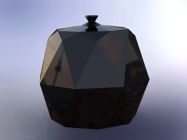 3D model of Geometric Memorial Urn Design