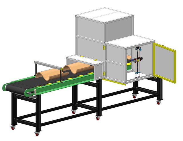 Roofing Tile Quality Vision Inspection Belt Conveyor System – image 4 of 24