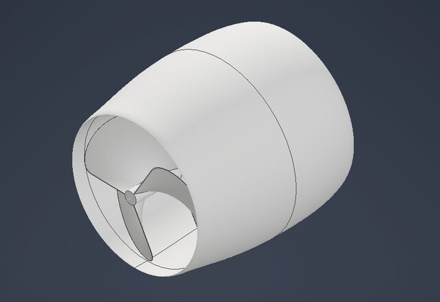 Propeller with diffuser
