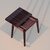 Foldable and movable  table with storage