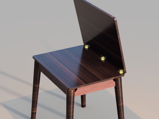 3D model of Foldable and movable  table with storage