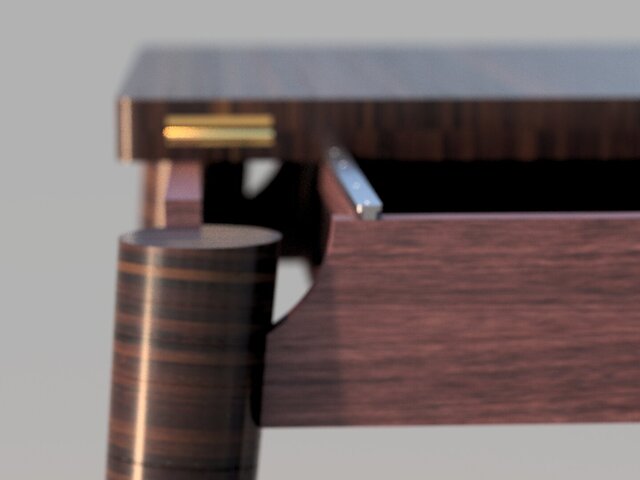 3D model of Foldable and movable  table with storage