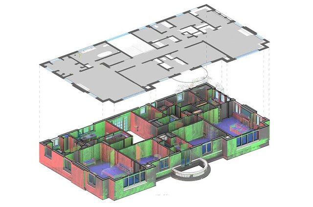 3D model of Scan to CAD As-Built Luxury Residence – San Francisco