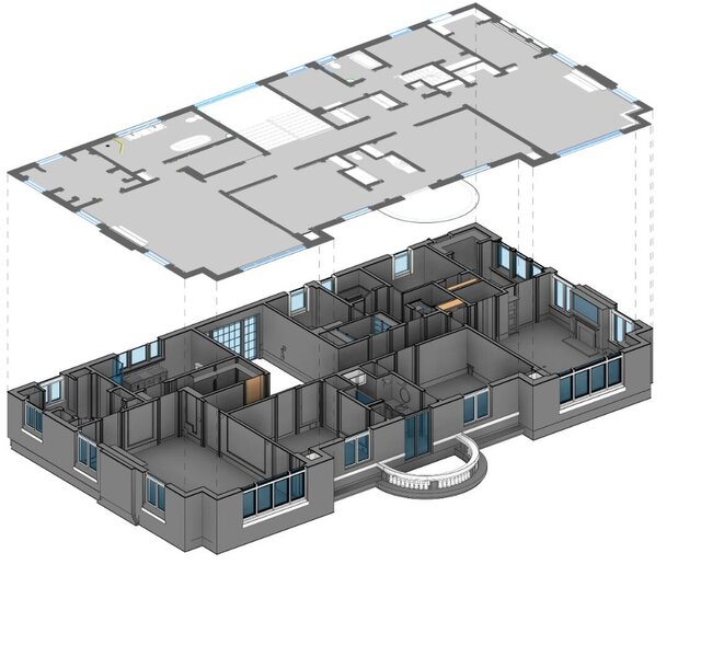 3D model of Scan to CAD As-Built Luxury Residence – San Francisco
