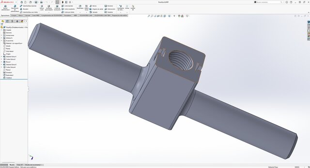 3D model of Improved Bearing Puller Design with Adjustable Claw Mechanism