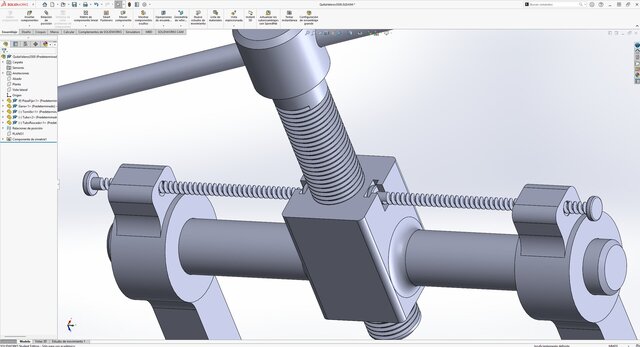 3D model of Improved Bearing Puller Design with Adjustable Claw Mechanism