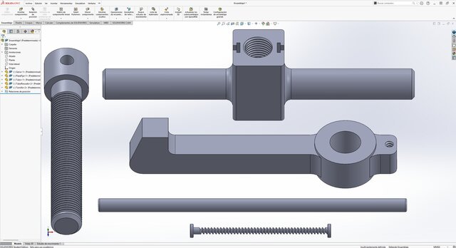 3D model of Improved Bearing Puller Design with Adjustable Claw Mechanism