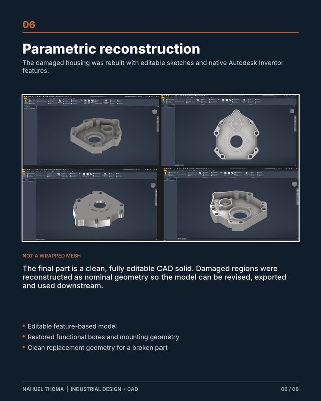 3D model of Reverse Engineering | 3D Scan to CNC-Ready CAD