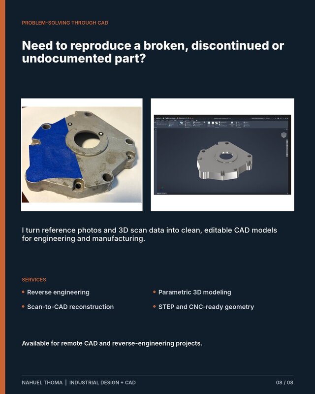 3D model of Reverse Engineering | 3D Scan to CNC-Ready CAD