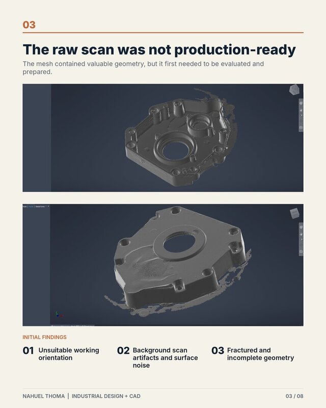 3D model of Reverse Engineering | 3D Scan to CNC-Ready CAD