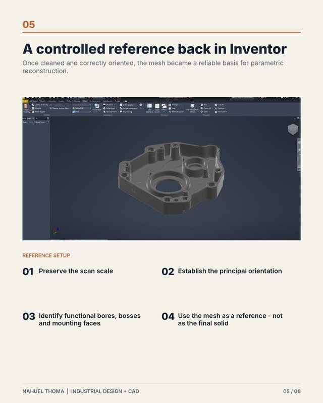 3D model of Reverse Engineering | 3D Scan to CNC-Ready CAD