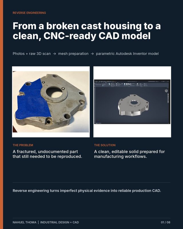 Reverse Engineering | 3D Scan to CNC-Ready CAD