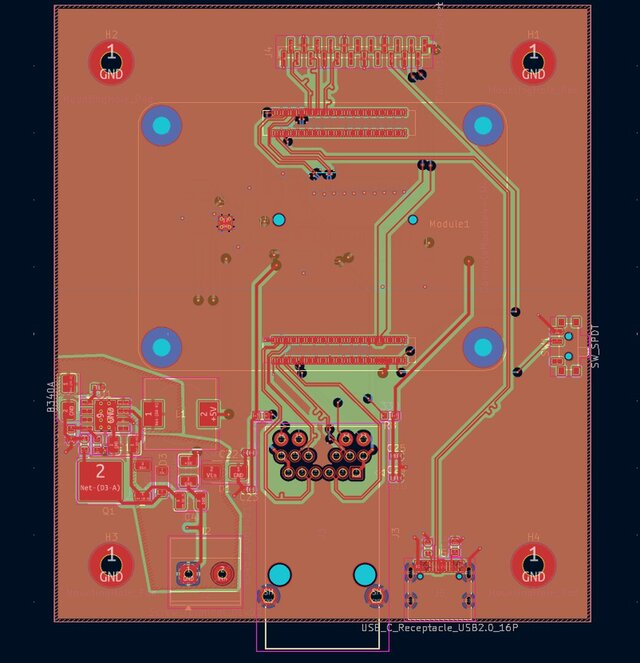 3D model of Industrial Edge AI Carrier Board (Raspberry Pi CM4 / PCIe / HDI)