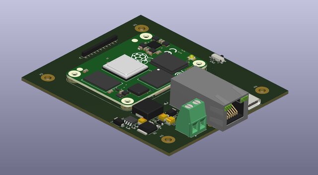 Industrial Edge AI Carrier Board (Raspberry Pi CM4 / PCIe / HDI)