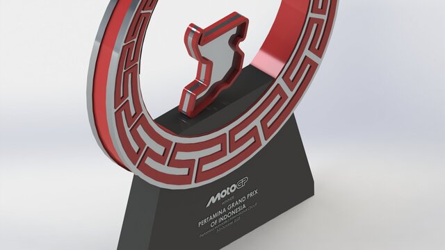 3D model of MotoGP Trophy Pertamina Mandalika International Circuit 2024 2025