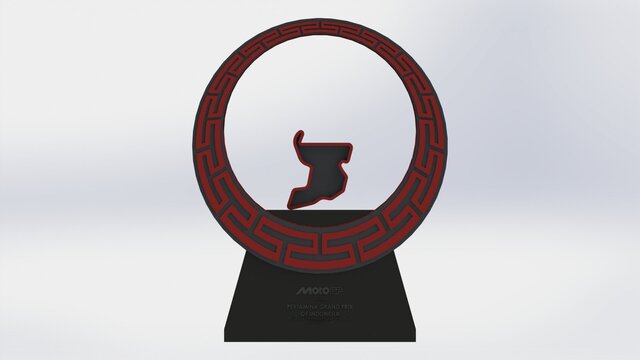 3D model of MotoGP Trophy Pertamina Mandalika International Circuit 2024 2025