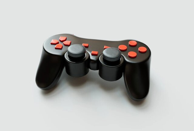 3D model of Modern Gaming Controller