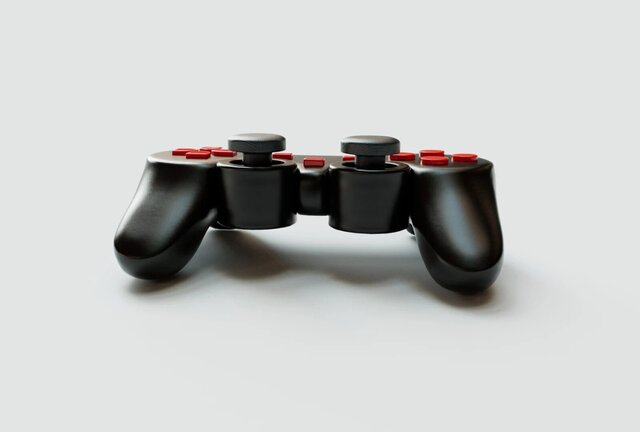 3D model of Modern Gaming Controller