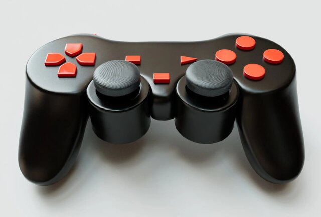 3D model of Modern Gaming Controller