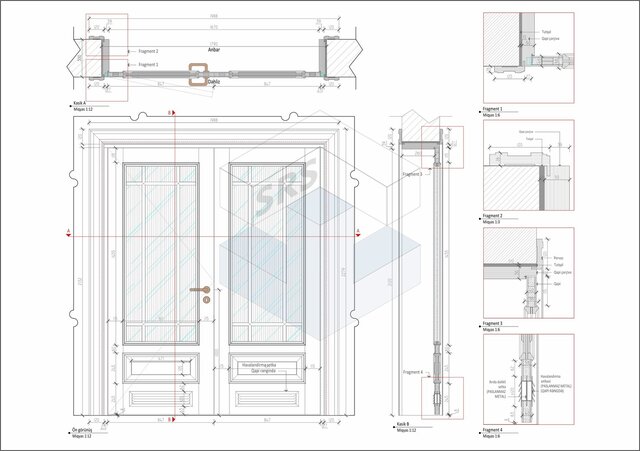Interior Door Production Drawing