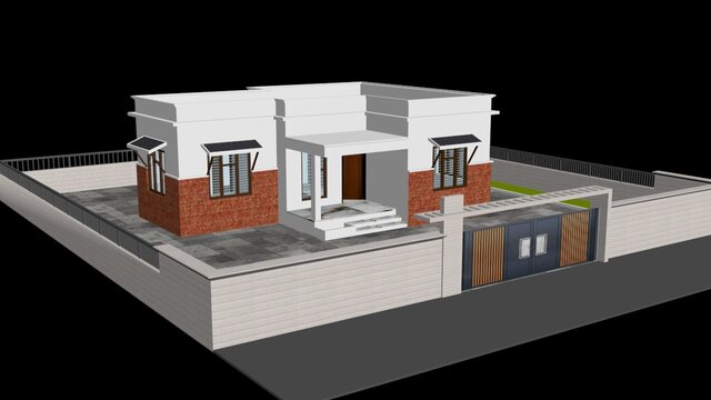 3D model of 3d-exterior visualization