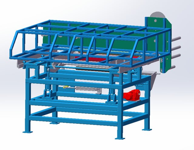 3D model of Automated Thermal Transfer Machine for Timing Belts