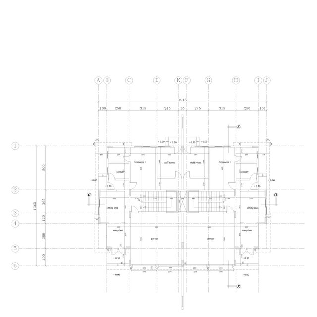 Residential Floor Plan - AutoCAD