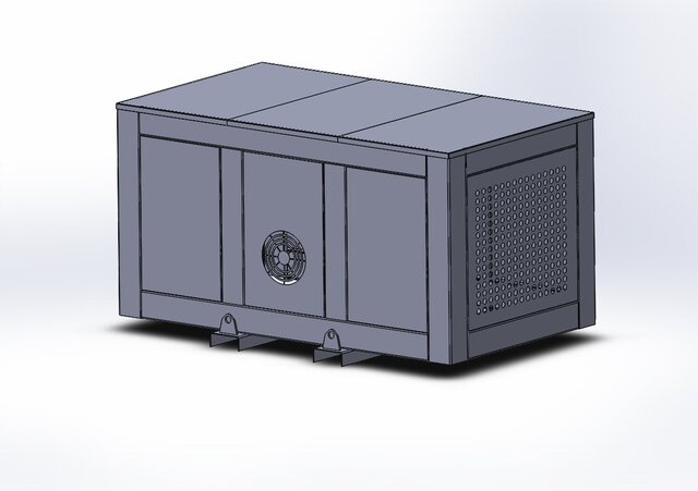 3D model of Transformer Room – Sheet Metal & Structural Design