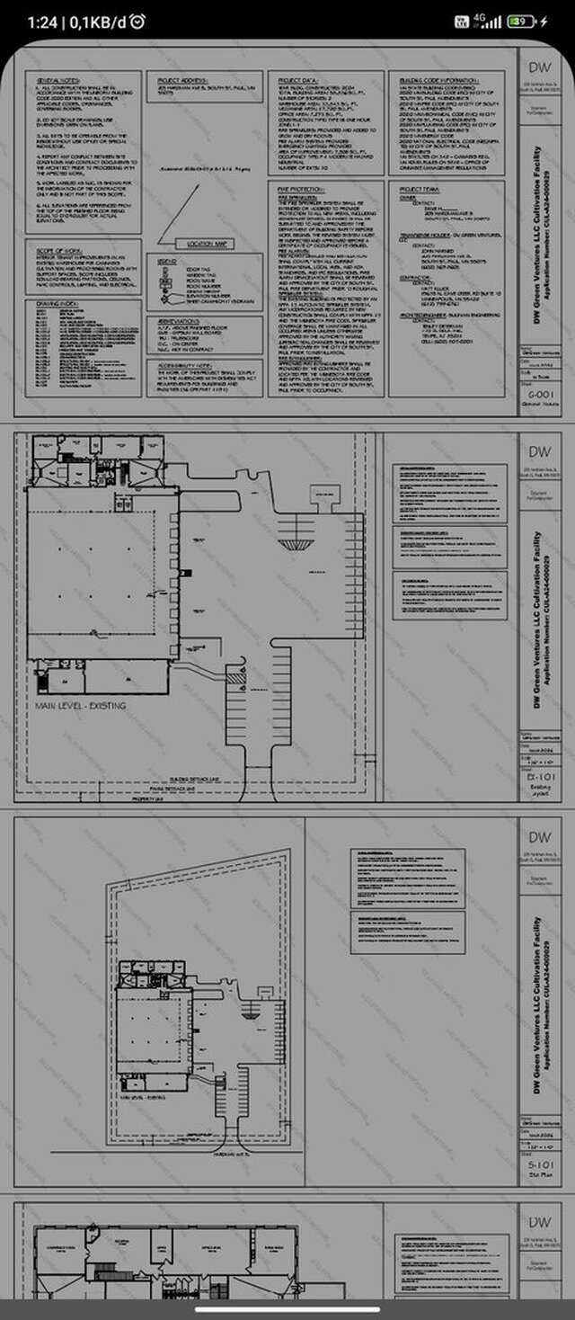 Commercial Cultivation & Processing Facility - Architectural & MEP Package
