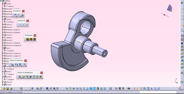 3D model of Short half-shaft