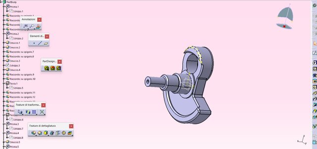 3D model of Short half-shaft