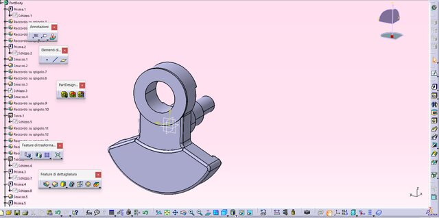 3D model of Short half-shaft