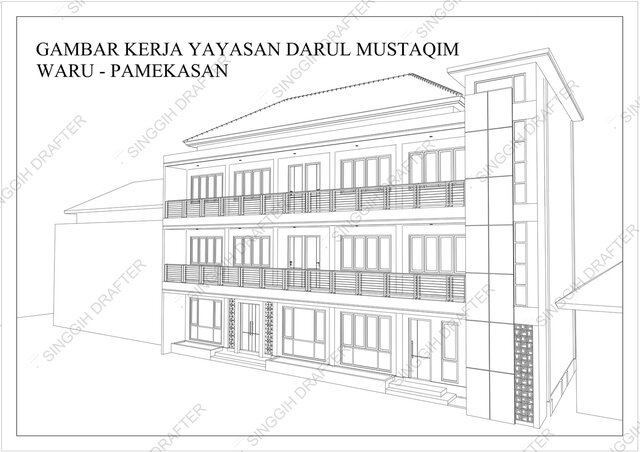 3-Story School Building – Complete Construction Drawing Package