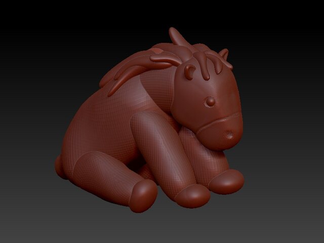 3D model of Horse Toy - Reverse Engineering From Scan Data