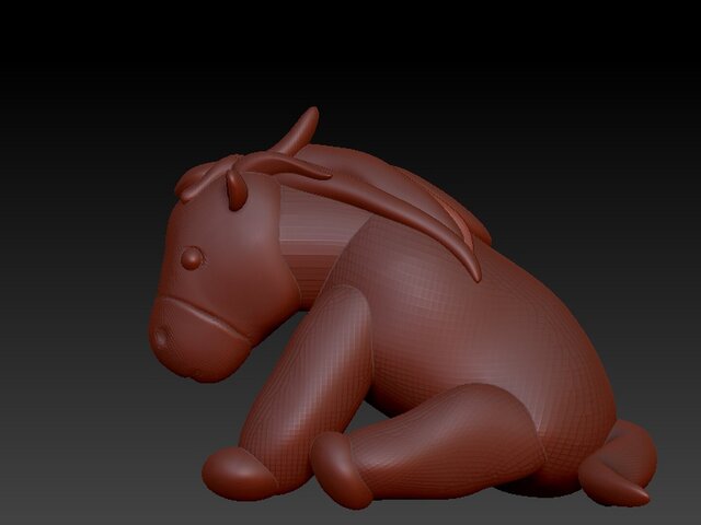 3D model of Horse Toy - Reverse Engineering From Scan Data