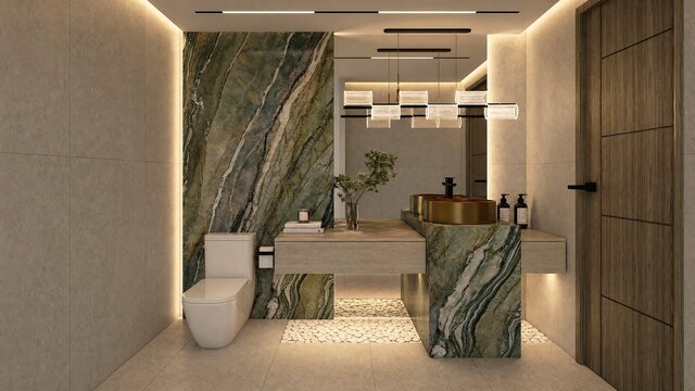3D model of Diseño Interior - Oficina y Baño de Visita