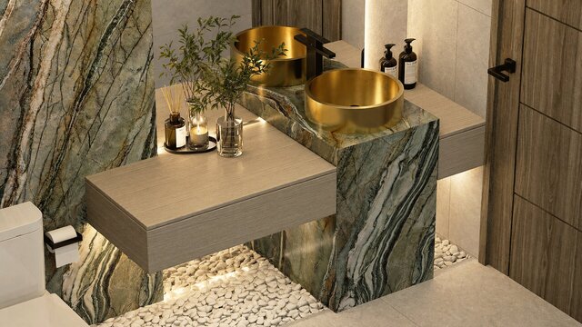 Diseño Interior - Oficina y Baño de Visita