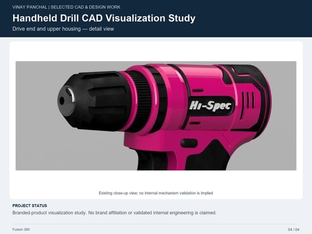 Handheld Drill CAD Visualization Study – image 2 of 4