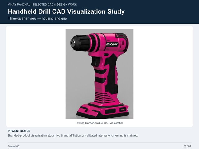 Handheld Drill CAD Visualization Study – image 4 of 4