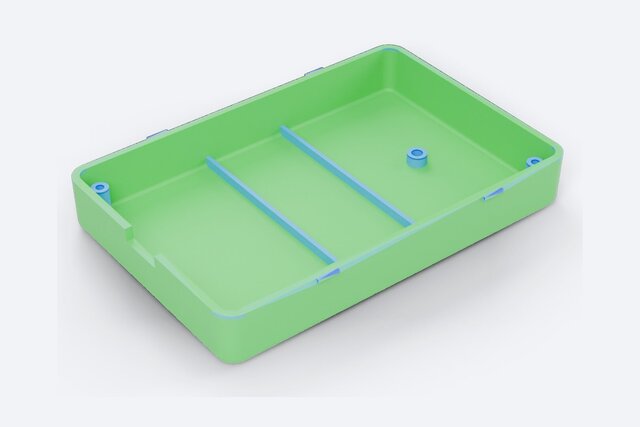 Injection Molded Electronics Enclosure | Snap Fits, Bosses, Ribs, Draft, DFM – image 7 of 10